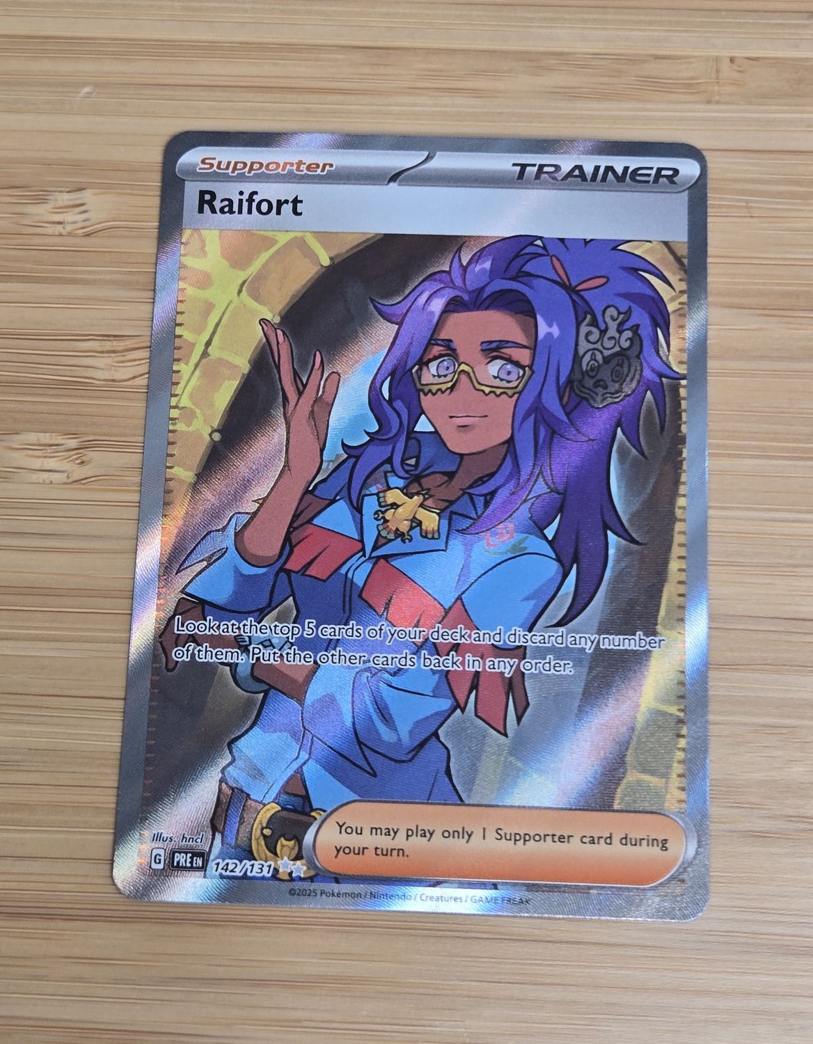 Raifort Trainer - 142/131 - Prismatic Evolutions - NM