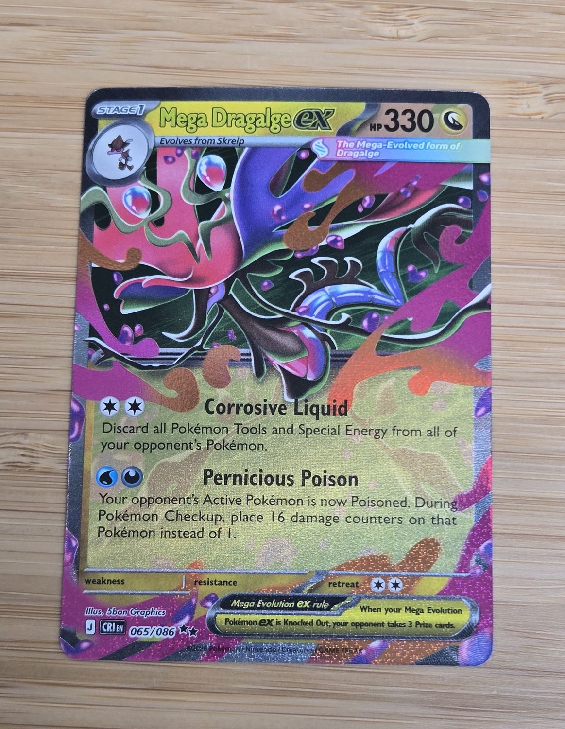 Mega Dragalge ex - 065/086 - Chaos Rising - NM