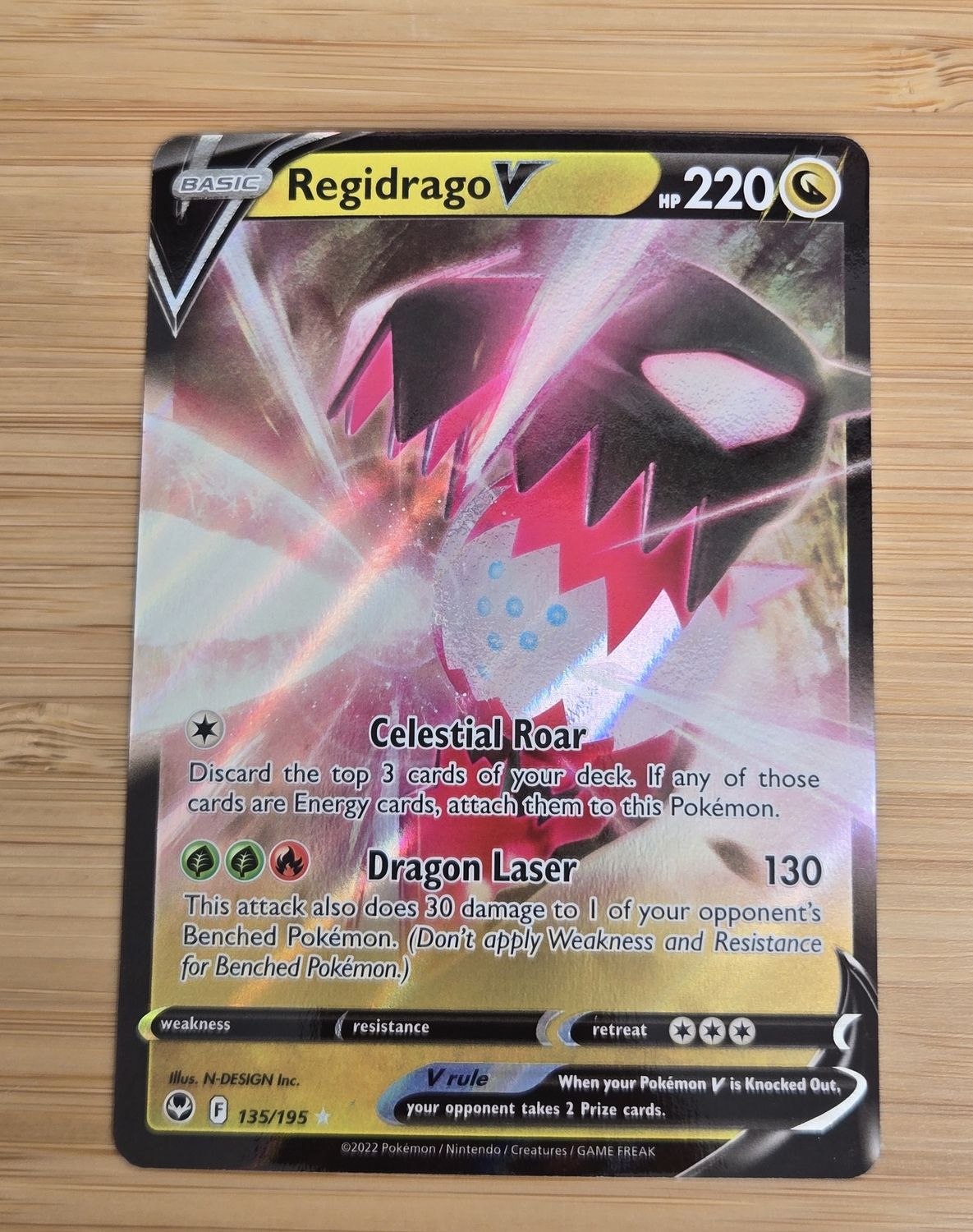 Regidrago - 135/195 - SILVER TEMPEST - NM