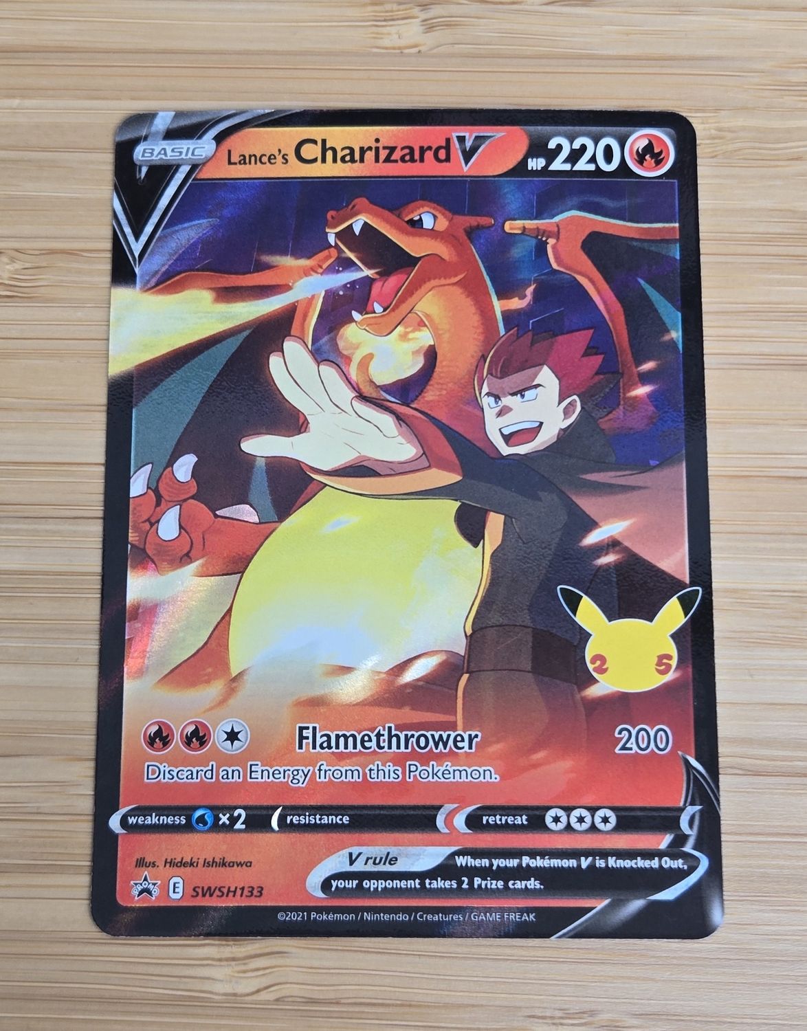 Lance's Charizard V - SWSH133 PROMO - NM