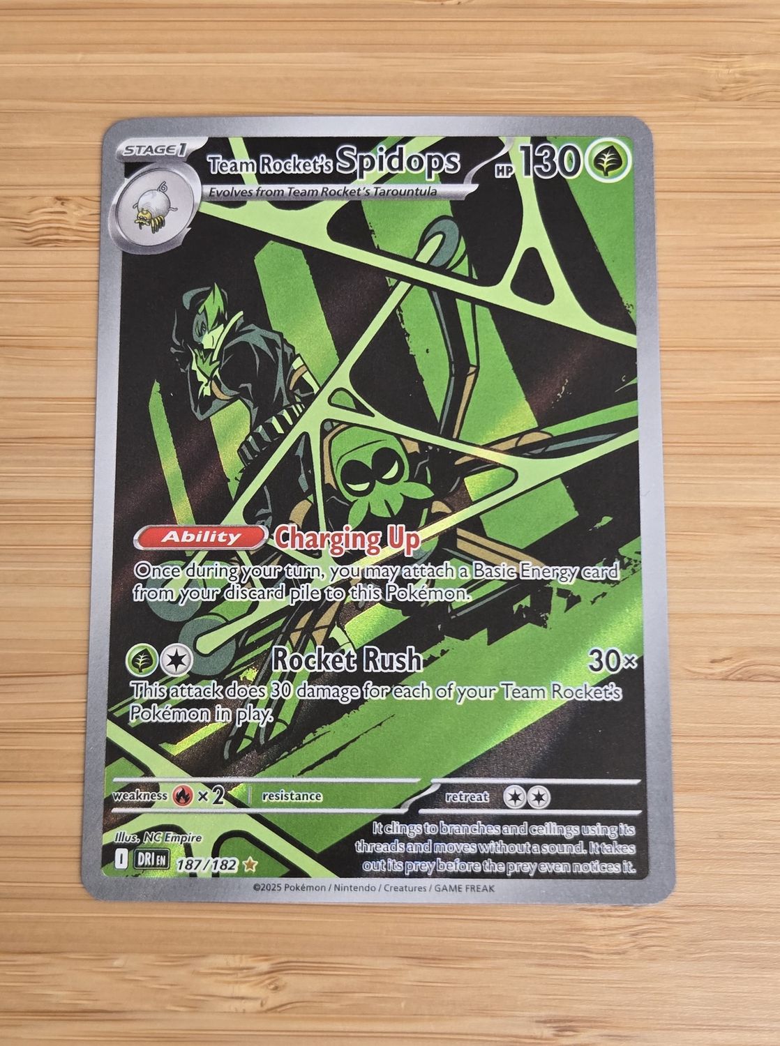 Team Rocket's Spidops - Destined Rivals 187/182 - NM
