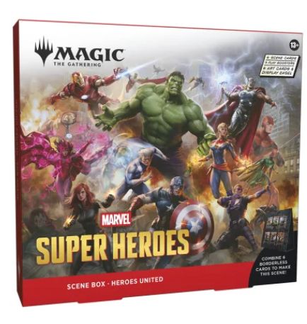 Magic The Gathering - Marvel Super Heroes - Scene Box, Model: Heroes United
