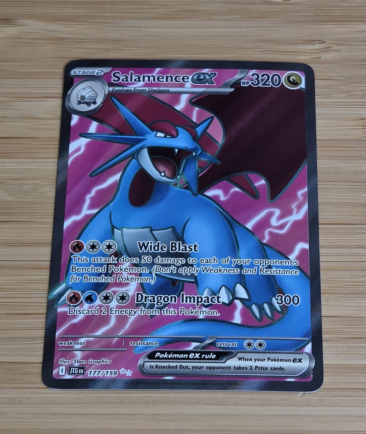 Salamence EX - 177/159 - Journey Together - NM Salamence EX - 177/159 - Journey Together - NM