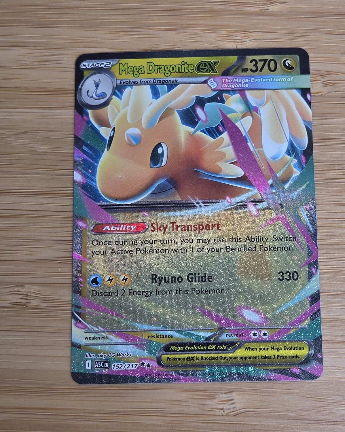 Mega Dragonite ex - 152/217 - Ascended Heroes - NM