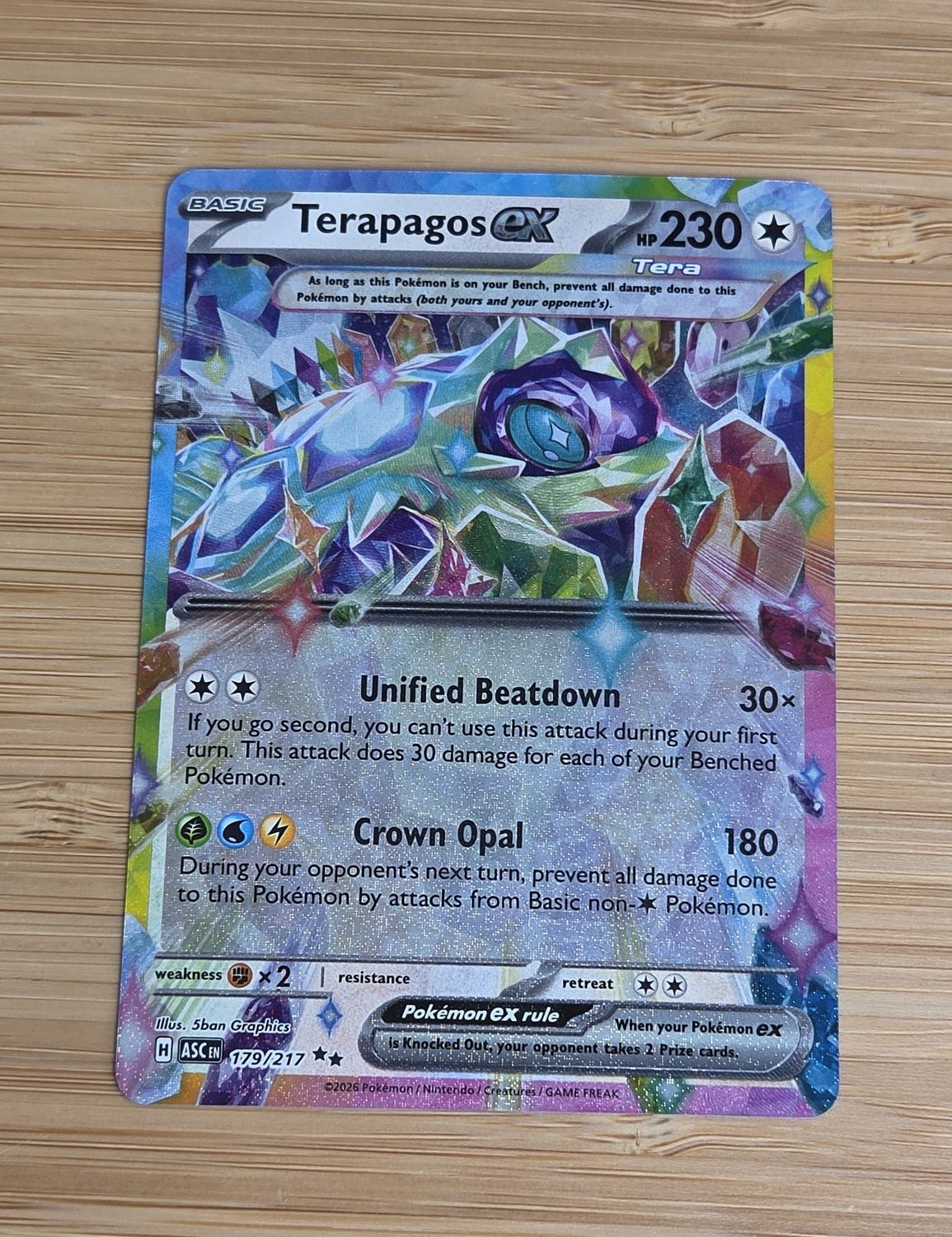 Terapagos ex - 179/217 - Ascended Heroes - NM