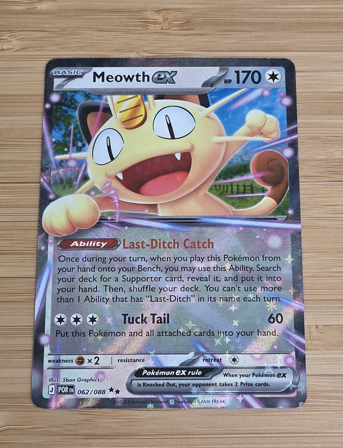 Meowth ex - 062/088 - Perfect Order - NM