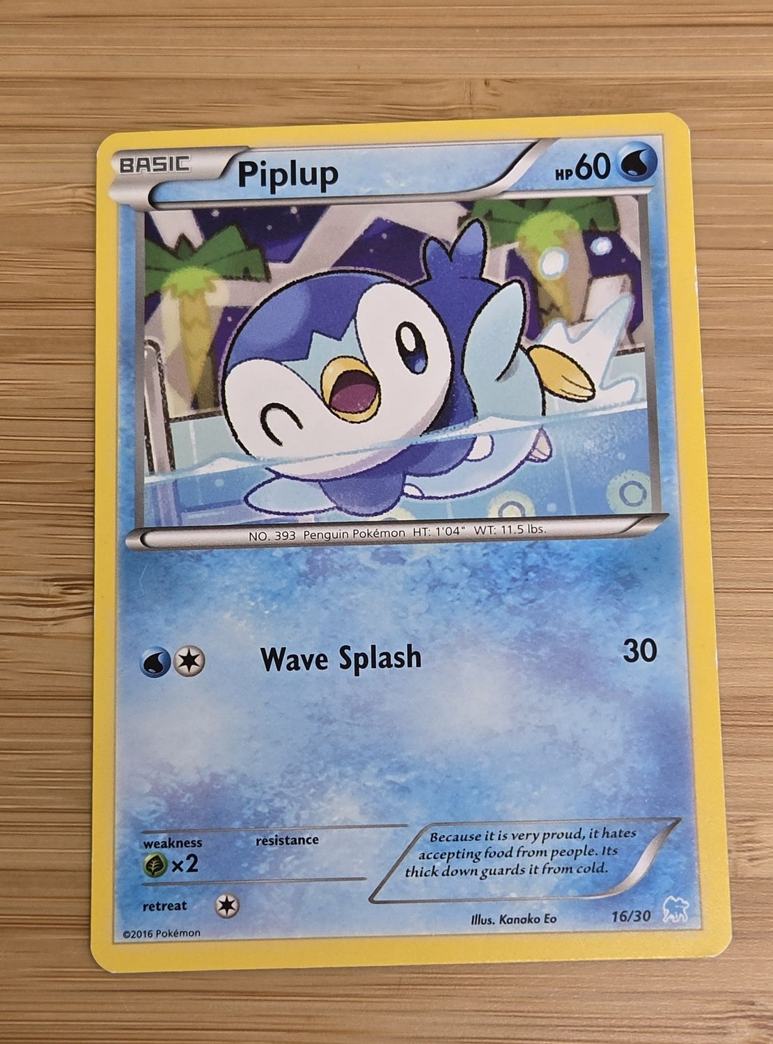 Piplup - 16/30 - XY Trainer Kit: Pikachu Libre &amp; Suicune - LP