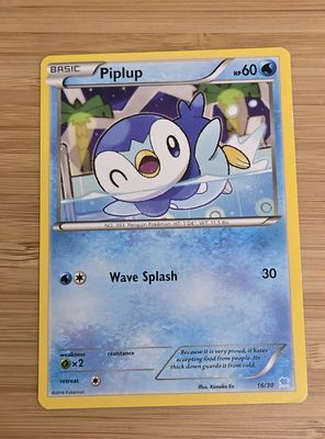 Piplup - 16/30 - XY Trainer Kit: Pikachu Libre &amp; Suicune - LP