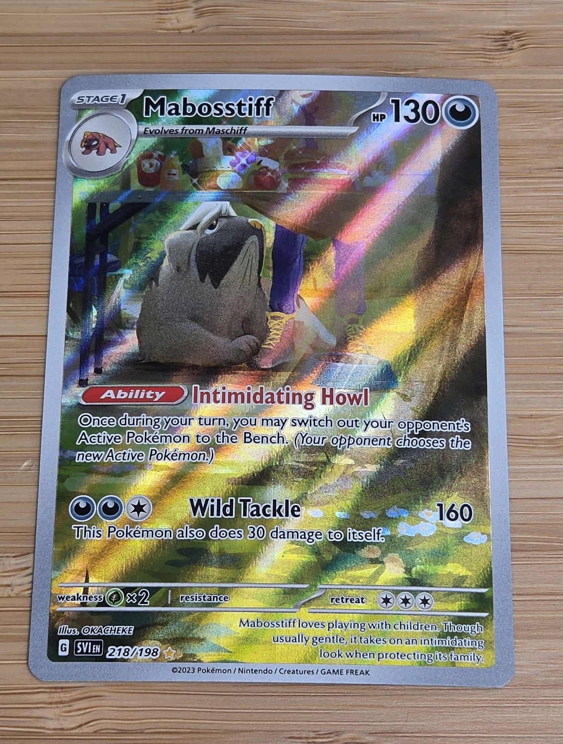 Mabosstiff - 218/198 - Scarlet & Violet - NM Mabosstiff - 218/198 - Scarlet & Violet - NM
