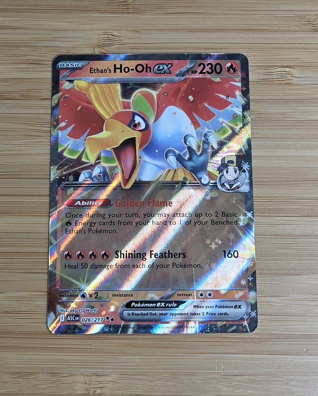 Ethan's Ho-Oh ex - 026/217 - Ascended Heroes - NM