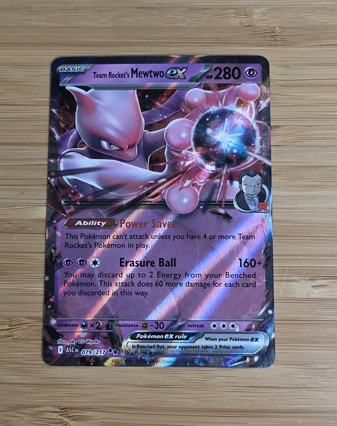 Team Rocket's Mewtwo ex - 079/217 - Ascended Heroes - NM