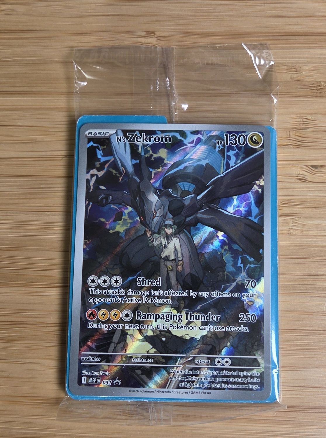 N's Zekrom Promo - 031 - Mega Evolution - Sealed - NM