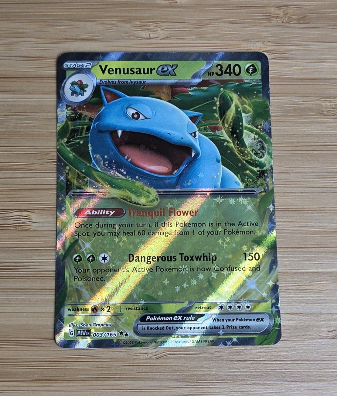 Venusaur ex - 003/165 - Pokémon 151 - NM