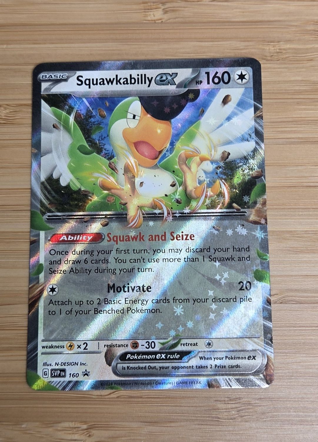 Squawkbilly ex - 160 Promo - Scarlet & Violet - NM Squawkbilly ex - 160 Promo - Scarlet & Violet - NM