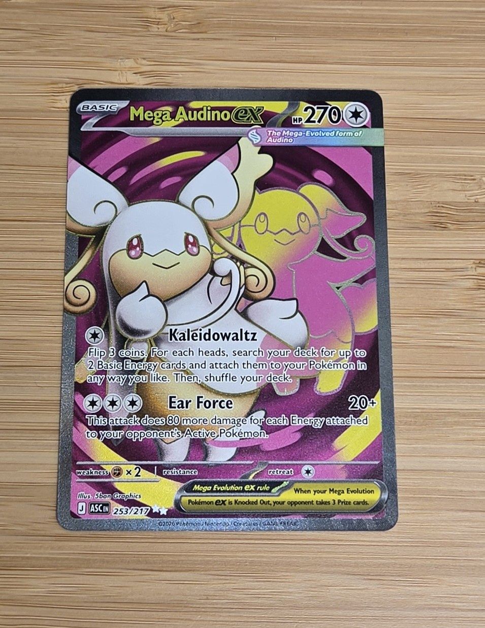 Mega Audino ex - 253/217 - Ascended Heroes - NM