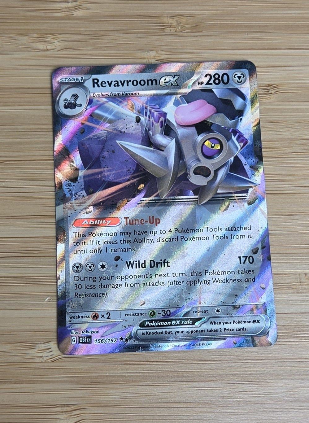 Revavroom ex - 156/197 - Obsidian Flames - NM