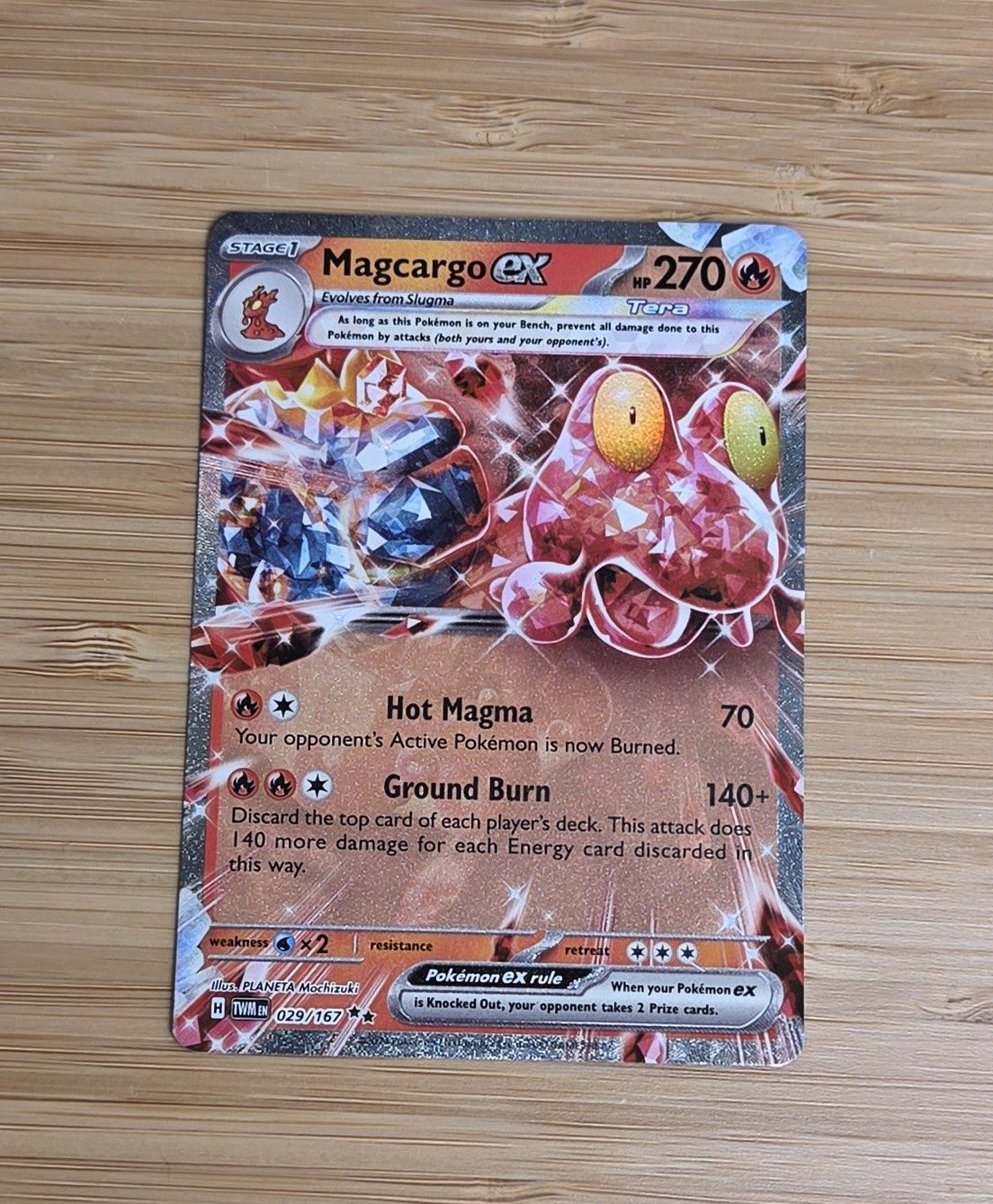 Magcargo ex - 029/167 - Twilight Masquerade - NM