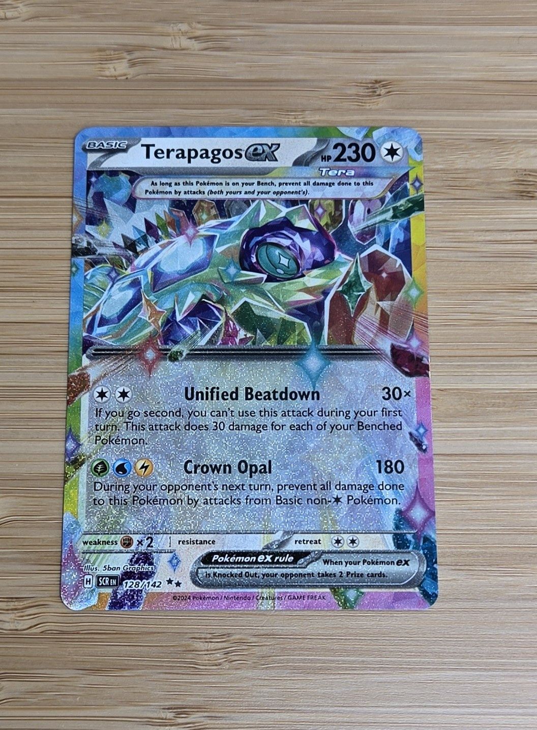 Terapagos ex - 128/142 - Stellar Crown - NM