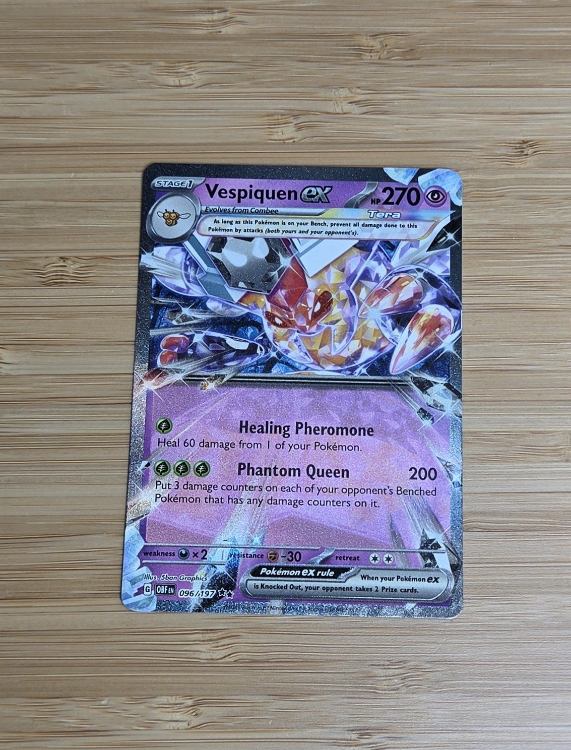 Vespiqueen ex - 096/197 - Obsidian Flames - NM