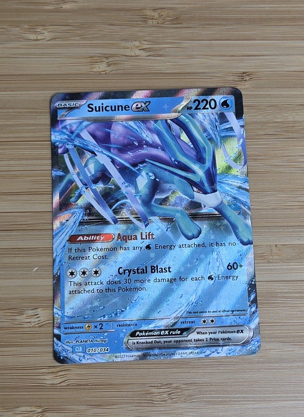 Suicune ex - 010/034 - Classic Collection CLB - NM