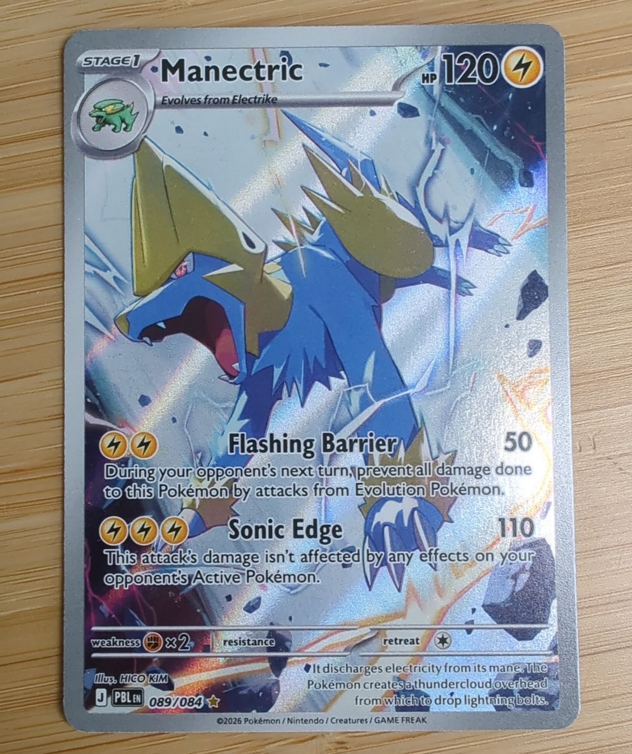 Manectric - 089/084 - Pitch Black  - NM