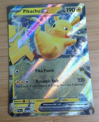 Pikachu EX - 063/193 - Paldea Fates -MP
