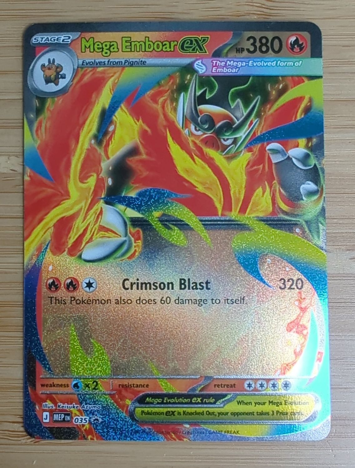Mega Emboar EX - PROMO mep035 - NM
