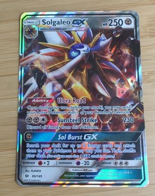 Solgaleo GX - 89/149 - Sun &amp; Moon Base Set - NM
