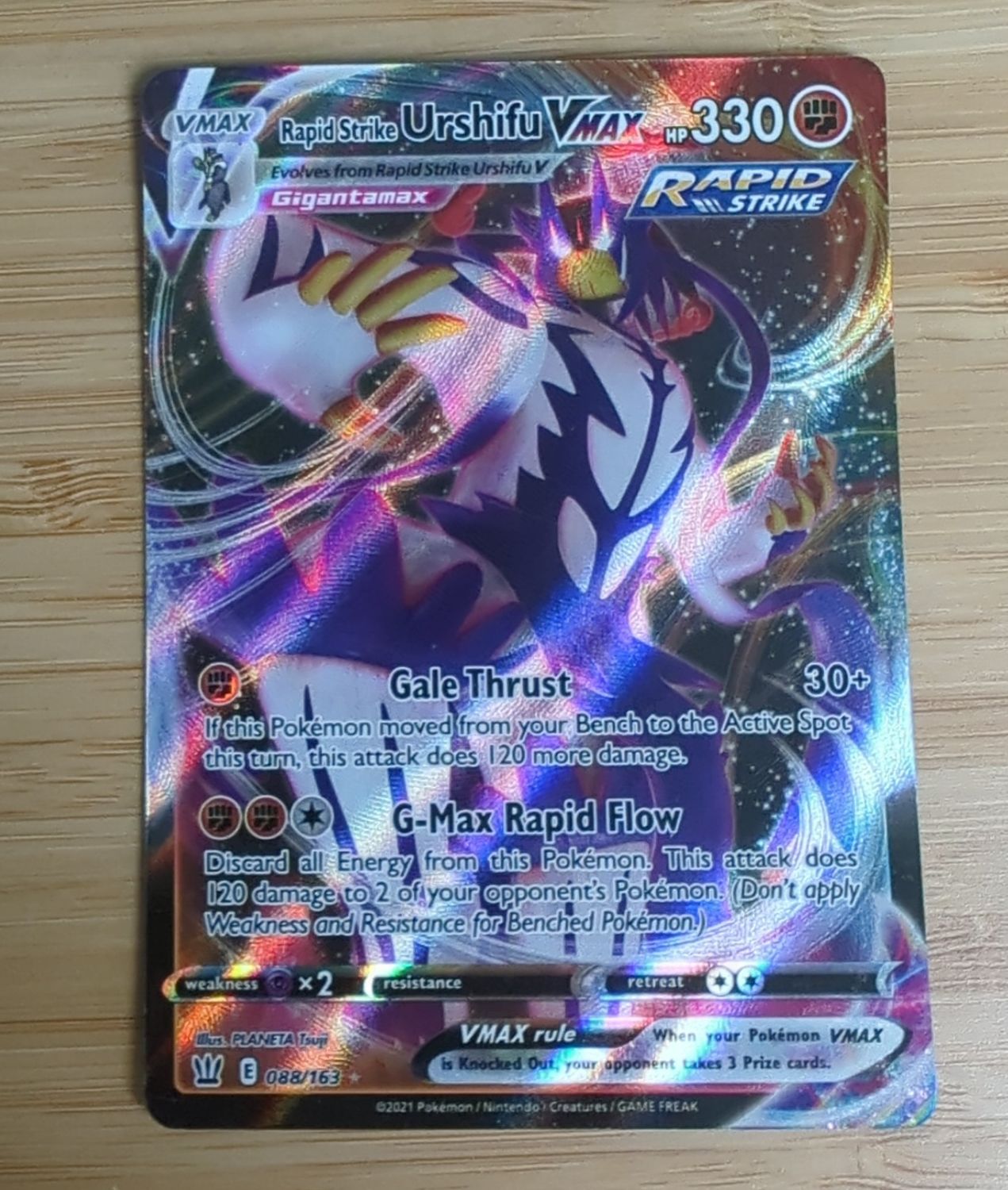 Rapid Strike Urshifu Vmax - 088/163 - Battle Styles - NM