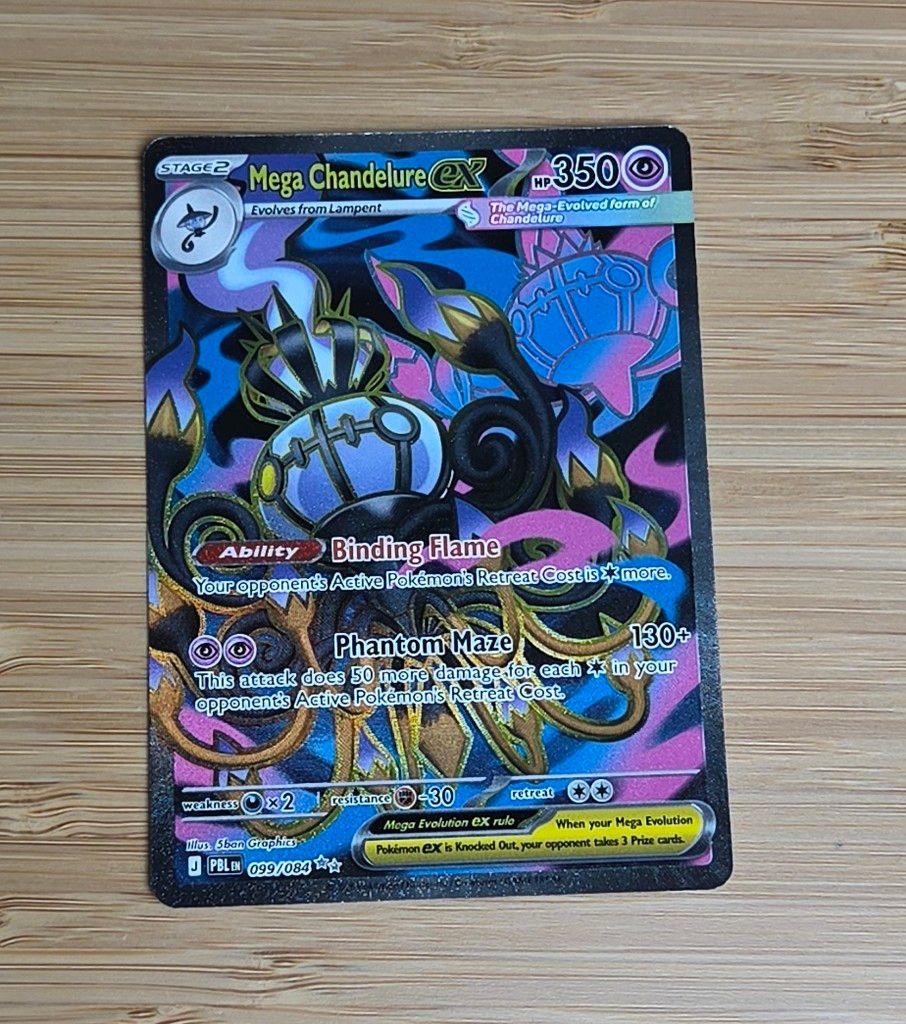 Mega Chandelure ex - 099/084 - Pitch Black - NM