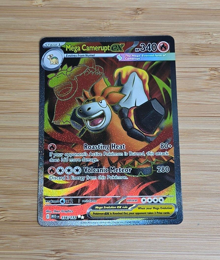 Mega Camerupt ex - 156/132 - Mega Evolution - NM
