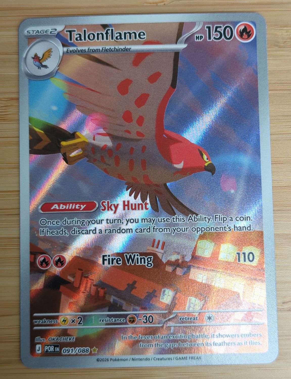 Talonflame - 091/088 - Perfect Order - NM