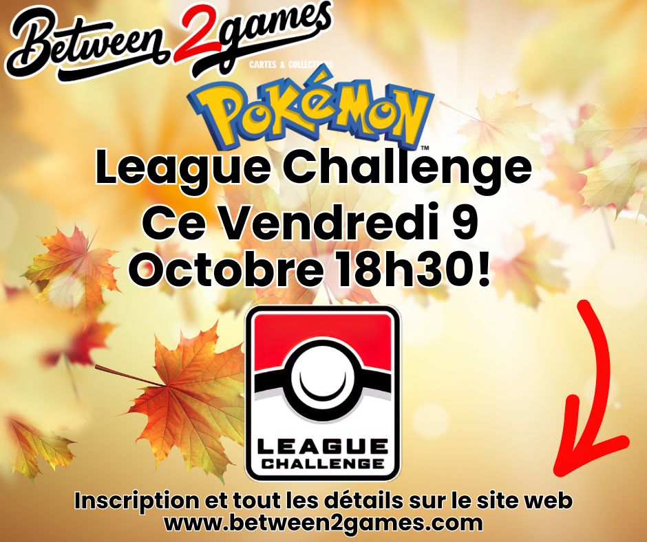 Pokémon League Challenge 9 octobre 2026