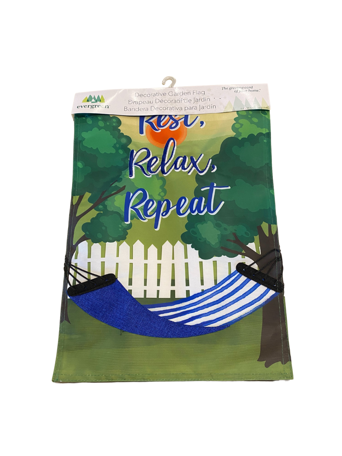 EE REST RELAX REPEAT HAMMOCK FLAG