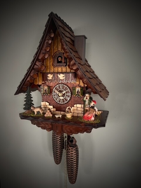 Original Schwarzwälder Kuckucksuhr 8 Tage Schwarzwaldpaar