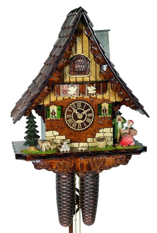 Original Schwarzwälder Kuckucksuhr 8 Tage Schwarzwaldpaar