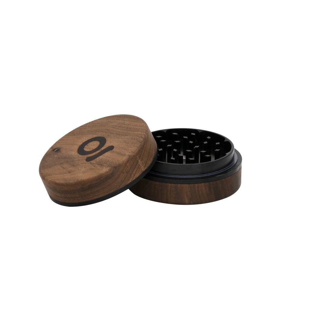 Ongrok Grinders, Colour: Black, Style: 2pc Walnut