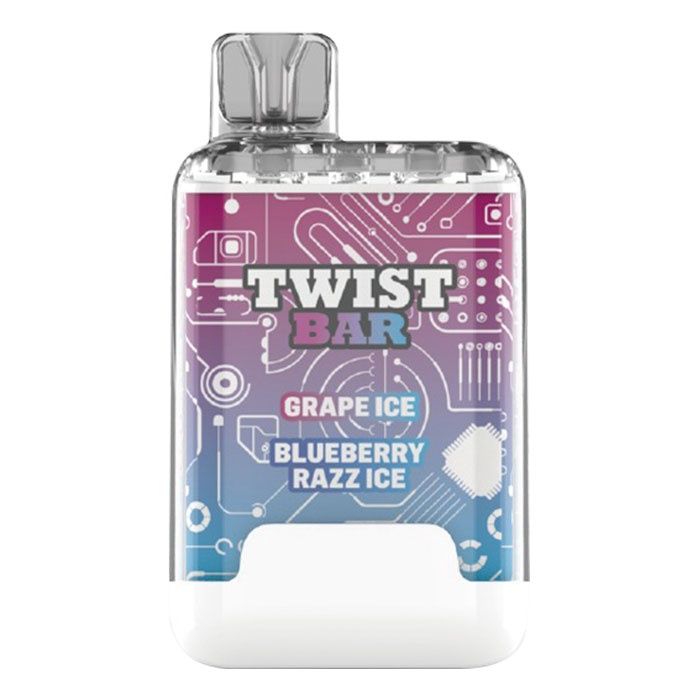 Twist Bar FUSION 10K Dispo, Flavour: Grape Ice + Blueberry Razz Ice