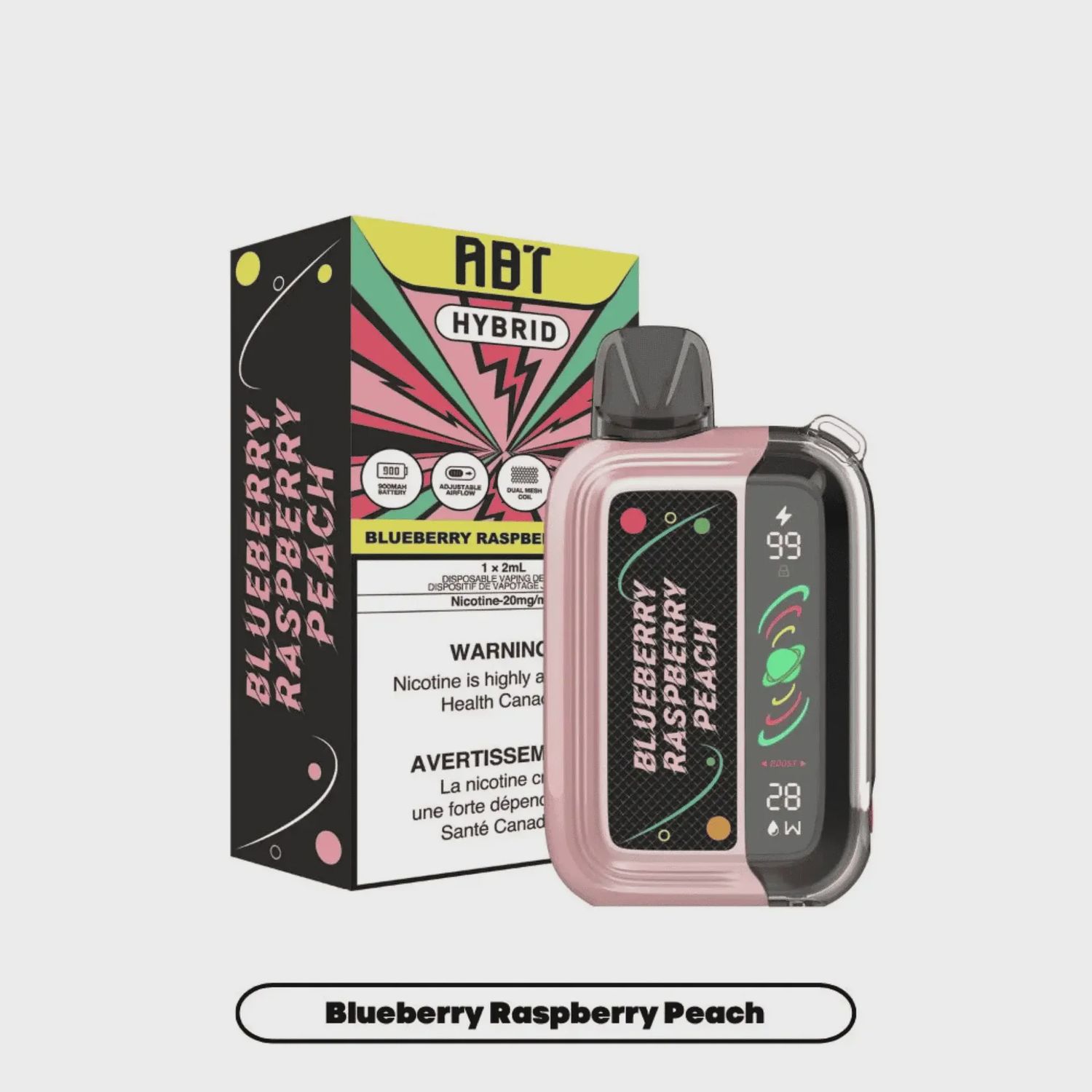 ABT 32 Hybrid Disposable, Flavour: Blueberry Raspberry Peach