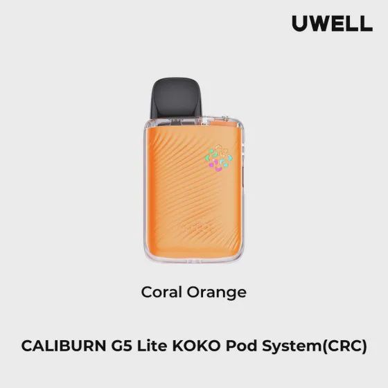 Uwell Caliburn G5 KOKO Kit, Colour: Coral Orange