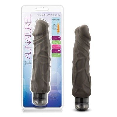 Au Naturel Home Wrecker Vibrating Dildo 9"