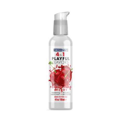 Swiss Navy 4-in-1 Playful Flavors- Poppin Cherry