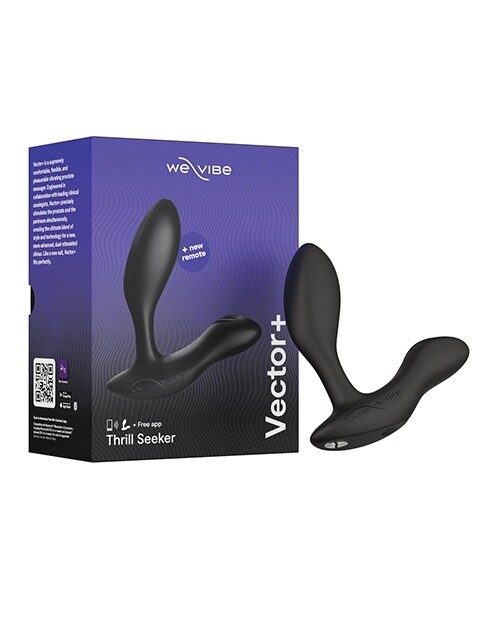 We-Vibe Vector+ Rechargeable Prostate Massager with Remote Control