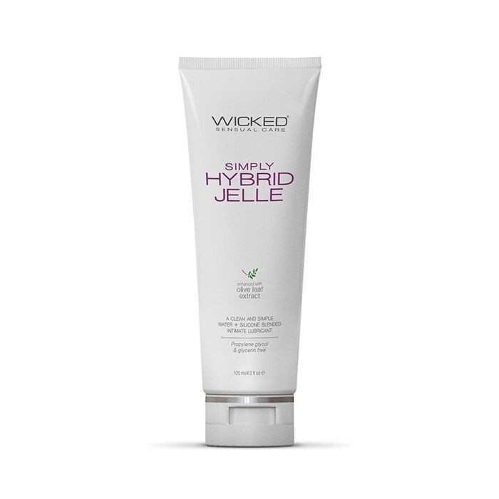 Wicked Simply Hybrid Jelle Lubricant with Olive Leaf Extract