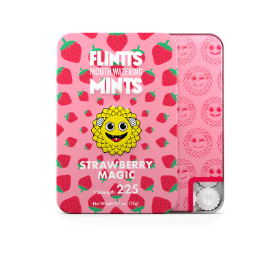 Flintts Mouth Watering Mints, Flavor: Strawberry Magic