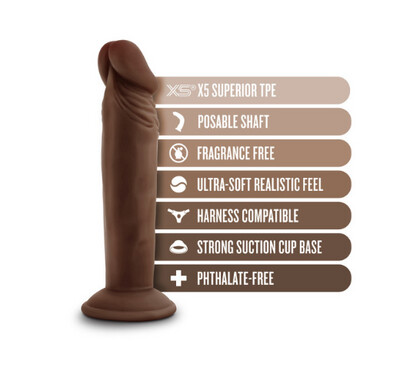 Dr. Skin Plus Posable Dildo 6"