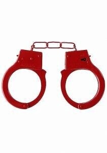 Ouch! Beginner&#39;s Handcuffs, Color: Red