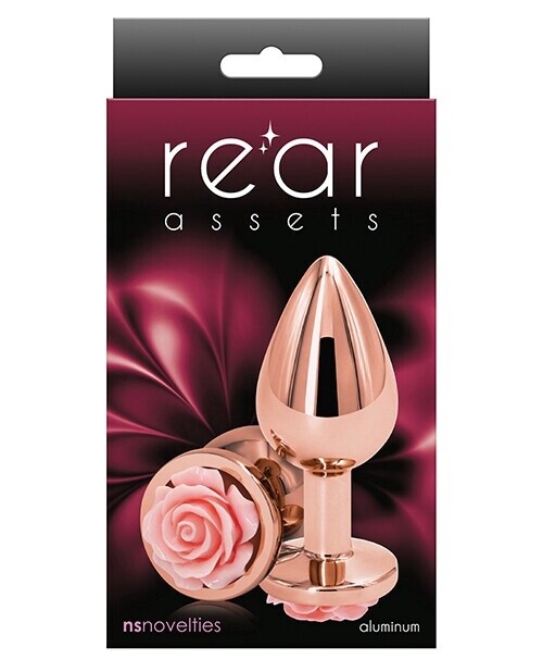 Rear Assets Pink/Rose Gold Aluminum Anal Plug