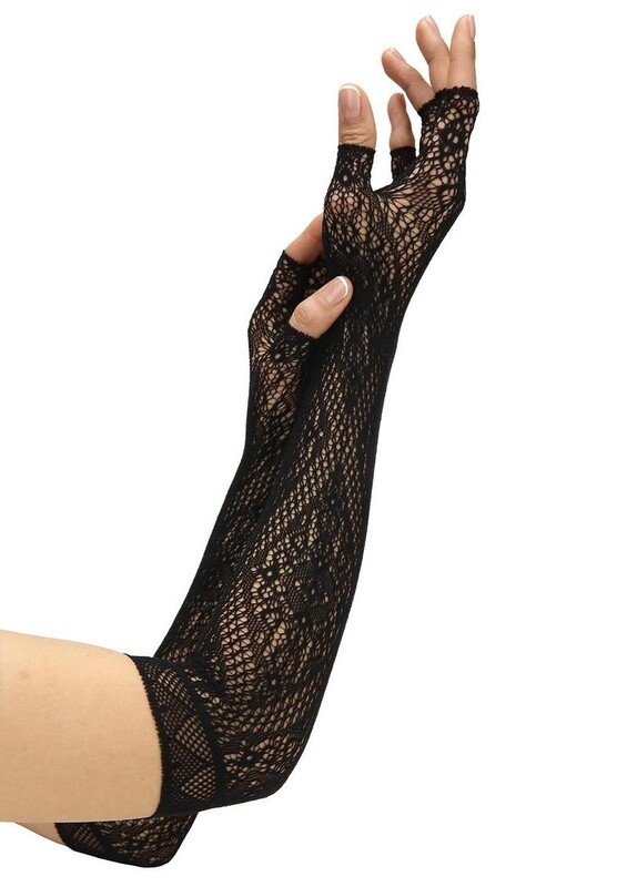 Fingerless Lace Opera Gloves