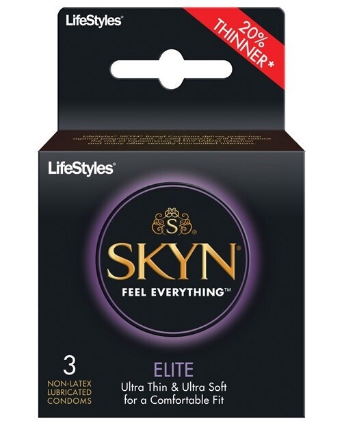 Skyn Elite Non Latex Lubricated Condoms 3-Pack